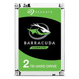 Seagate 2 TB BarraCuda 3.5 Inch Internal Hard Drive (7200 RPM, 256 MB Cache, SATA 6 Gb/s, Up to 220 MB/s, Model: ST2000DM008)