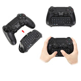 PS4 PlayStation 4 Controller Wireless Bluetooth Keyboard Chatpad GamePad DOBE White