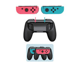 2 x Controller Remote dock Wheel Accessory Joy-Con Black / Red / Blue For Nintendo Switch Mario Car Racing Games (Joy-Con Case, Red & Blue)