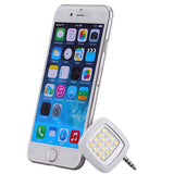 White 3.5mm 16 LED Selfie Flash Fill-in Light Cellphone Camera Spotlight Portable iphone smartphone - Cellphone Accessory - Althemax - 12